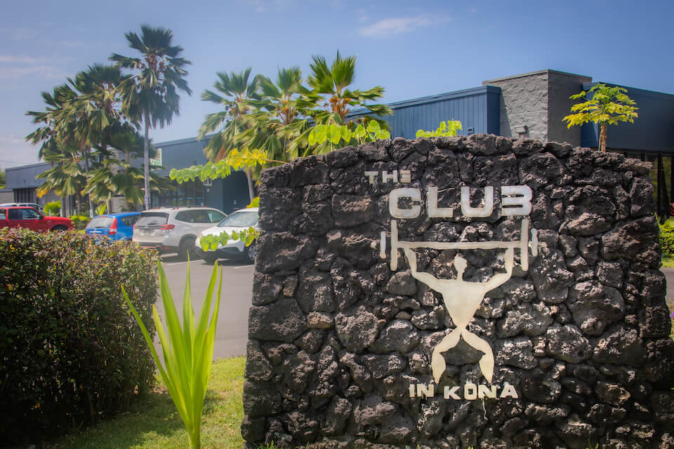 Exterior view of The Club Kona fitness center in Kailua-Kona, HI